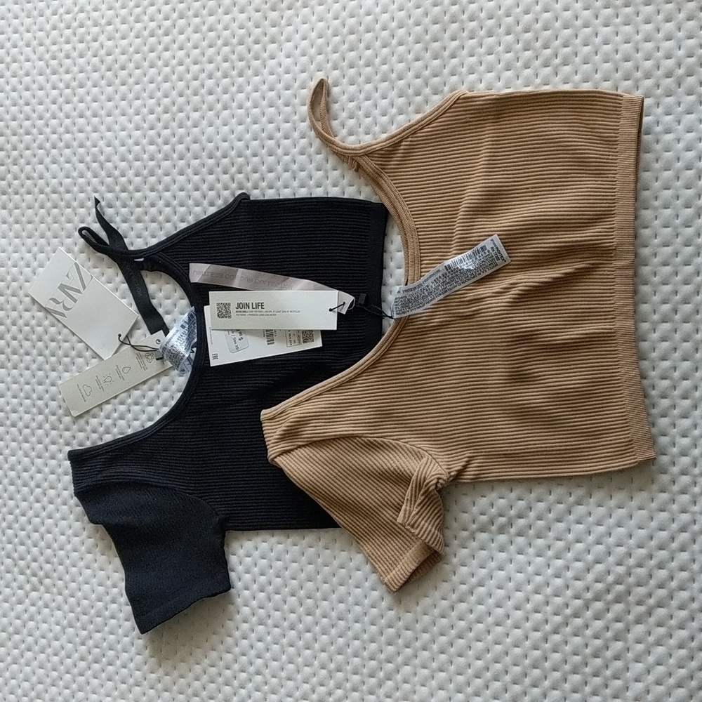 2 Zara Seamless Crop Tops